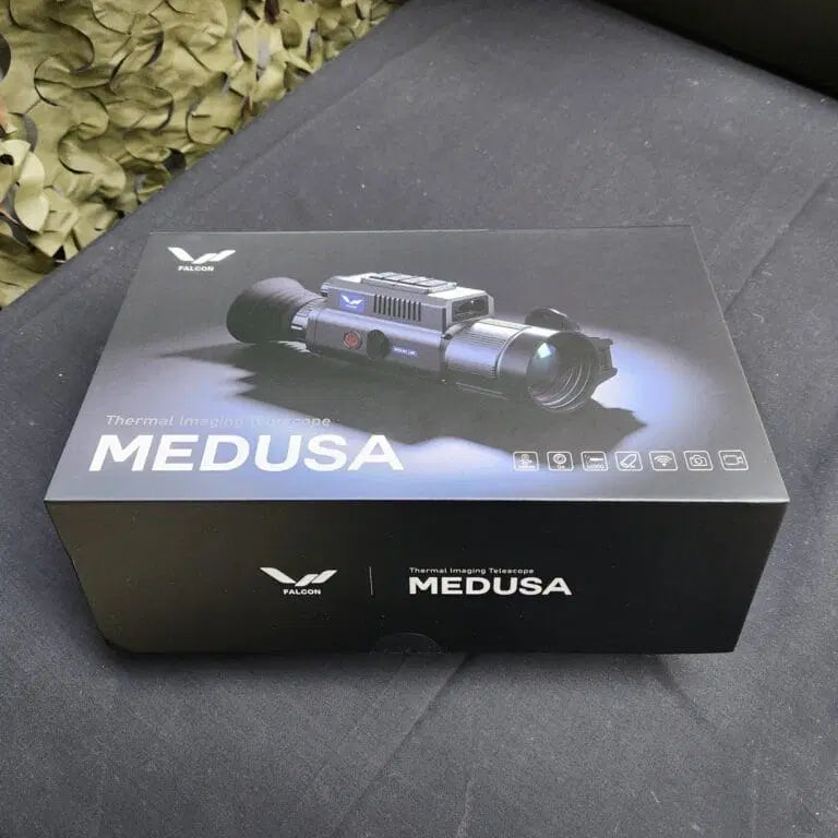 Falcon Medusa 640×512 Thermal Rifle Scope 50mm (LRF & Ballistics) Falcon Medusa 640×512 Thermal Rifle Scope 50mm (LRF & Ballistics)