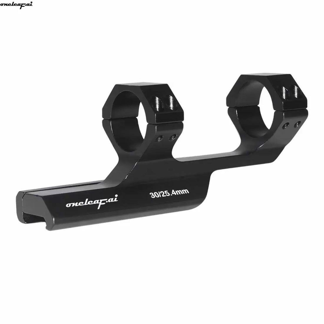 Oneleaf 30 mm / 1″ Cantilever Riflescope Mount — 2″ Offset (Picatinny) | Fits Both Tube Sizes