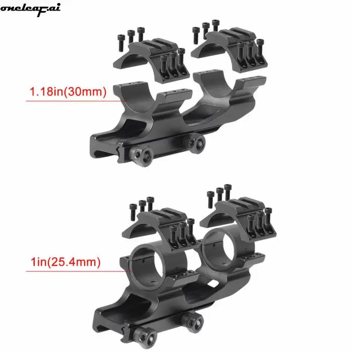 Oneleaf Tactical Fixed Cantilever Scope Mount — 30mm / 1″ Dual-Fit | Picatinny