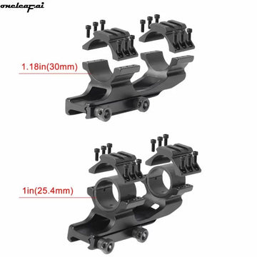 Oneleaf Tactical Fixed Cantilever Scope Mount — 30mm / 1″ Dual-Fit | Picatinny